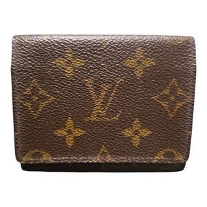 Louis Vuitton Monogram Canvas Brown and Gold Card Holder